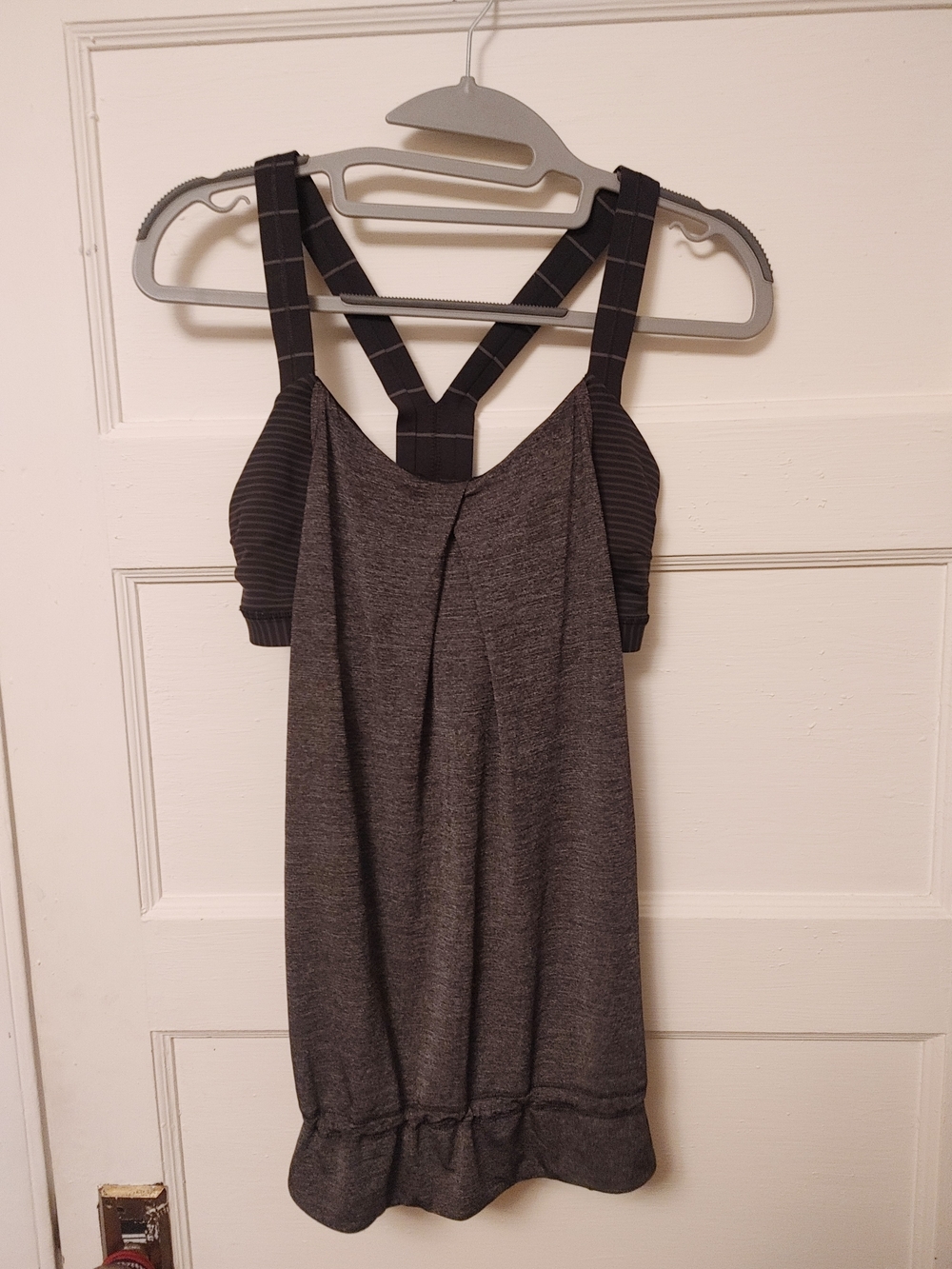 lululemon athletica Heather Gray Crossback Tank
